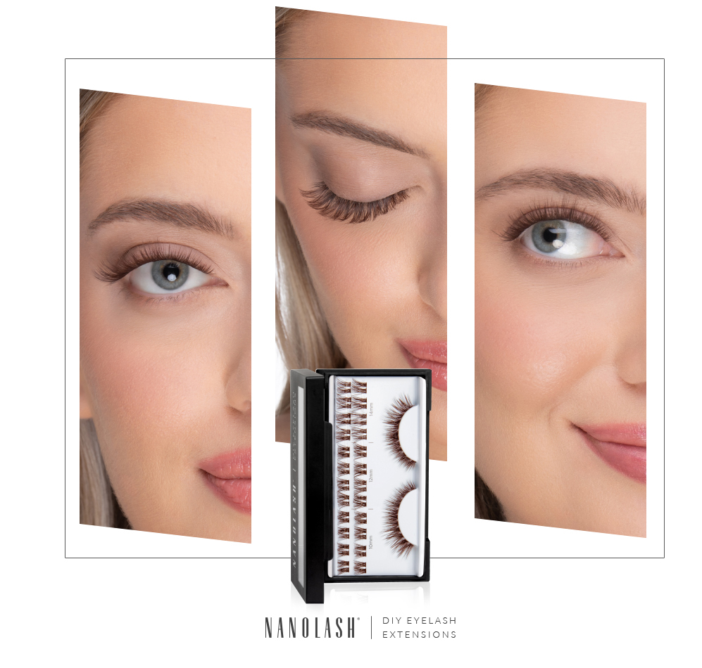 nanolash cluster lashes application